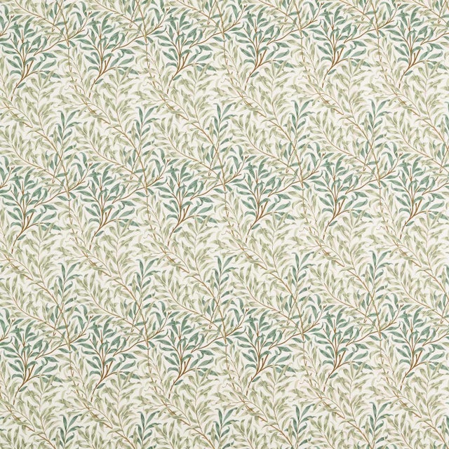 Morris & Co. Willow Boughs WW Fabric in Soft Teal/Mint - a sample For Sale
