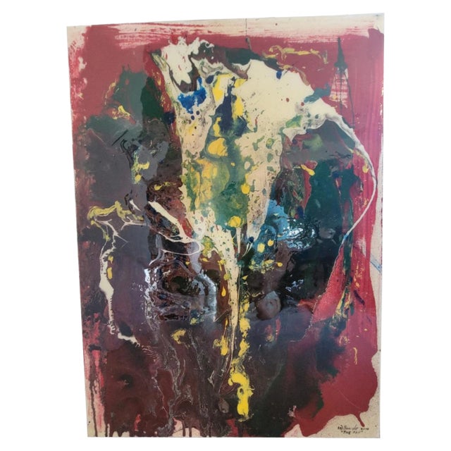W. Barccli, "The Fall" 2015 Abstract Painting For Sale