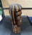 African Vintage Hand Carved Wood African Man Head Bust Sculpture Wooden 7in” Signed For Sale - Image 3 of 4