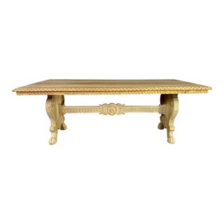 19th C. Italian Trestle Table For Sale