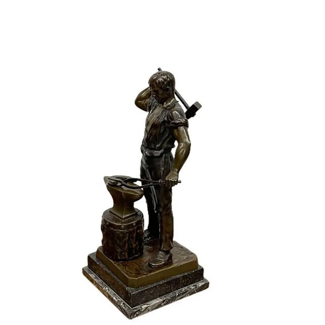 Bronze Statue of a Farrier For Sale - Image 5 of 10