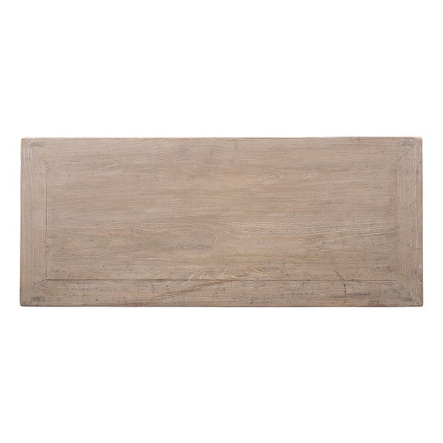 Sand Three Drawer Two Door Server in Bleached Elm For Sale - Image 8 of 8