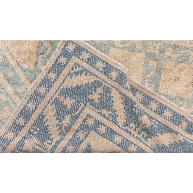 Doris Leslie Blau Vintage Chinese Art Deco Rug in Celadon and Ivory For Sale - Image 9 of 9