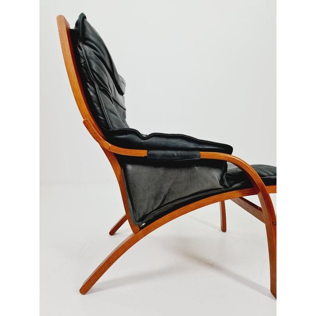 Set of Mid-Century Modern Lounge Chair and Ottoman by Swedese, 1960 For Sale - Image 5 of 18