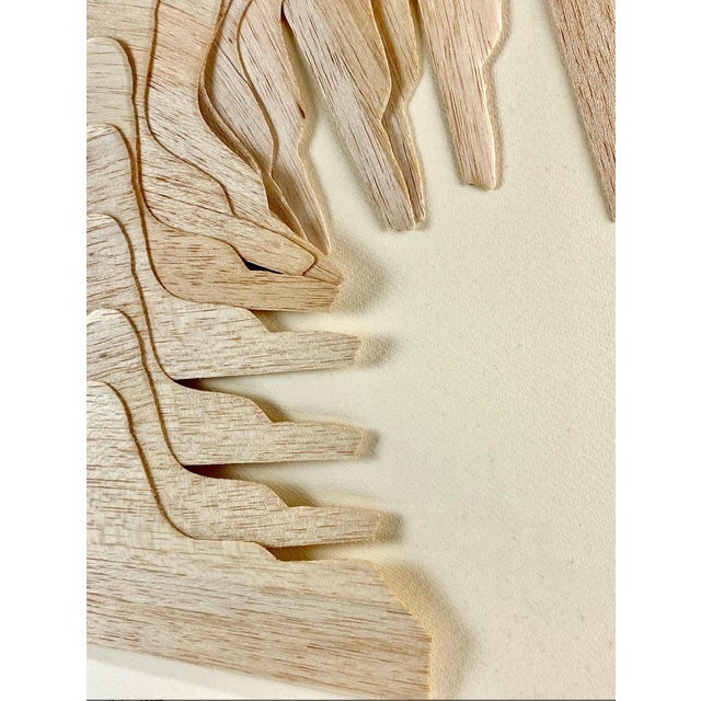 Mario Ceroli, 1970's Large Italian Pop Art Mario Ceroli Arte Povera Sculpture Collage in Wood, 1970 For Sale - Image 16 of 16