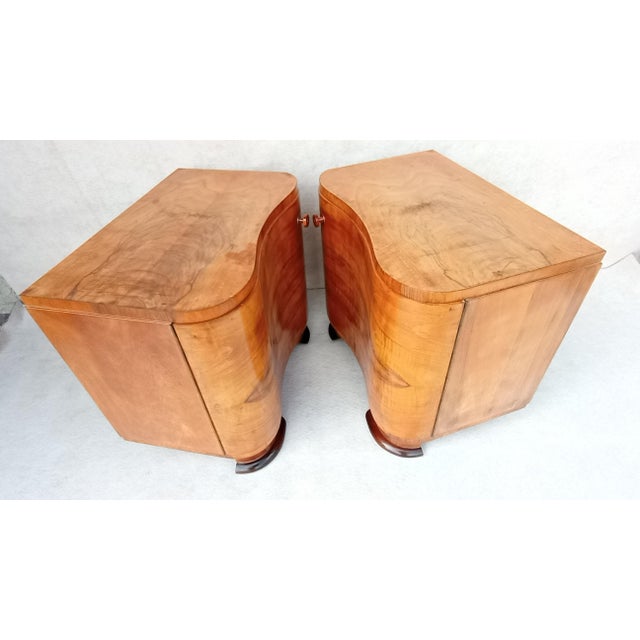 Bedside Tables by Jindrich Halabala for Up Závody, 1950s, Set of 2 For Sale - Image 10 of 17