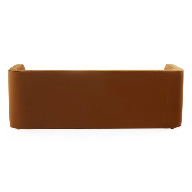 Jonathan Adler Sunset Sofa, Cognac For Sale - Image 4 of 5