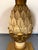 1970s Pair of Vintage Onyx Top Gilt Artichoke Pedestal Side Tables Mid Century For Sale - Image 10 of 11