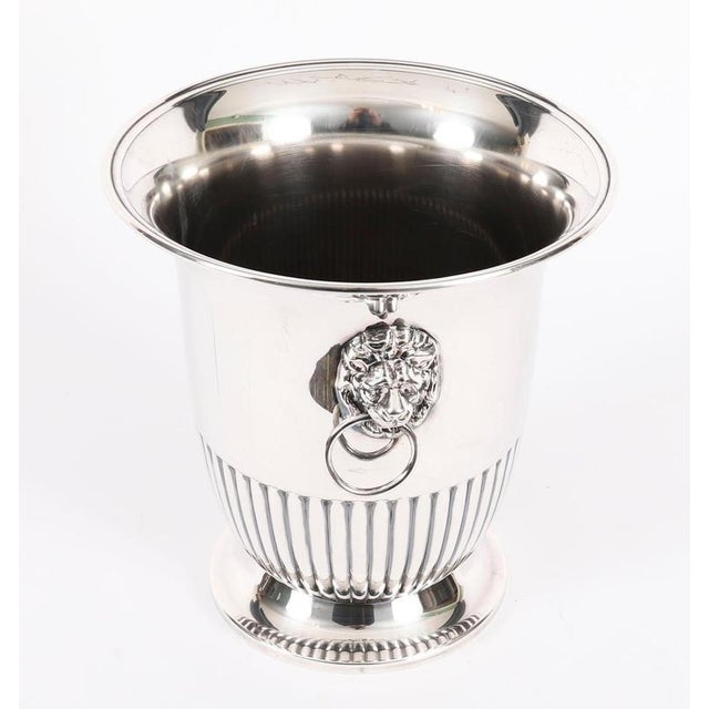Silver Antique Regency Revival Silver-Plated Cooler, Late 19th Century For Sale - Image 8 of 15