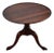 WIlliamsburg Galleries Mahogany Table Vintage Petite Queen Anne Pie Crust Round For Sale