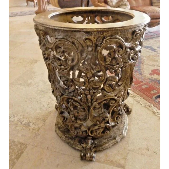 Early 20th Century Antique Italian Silver Gilt Table Base For Sale In Miami - Image 6 of 8
