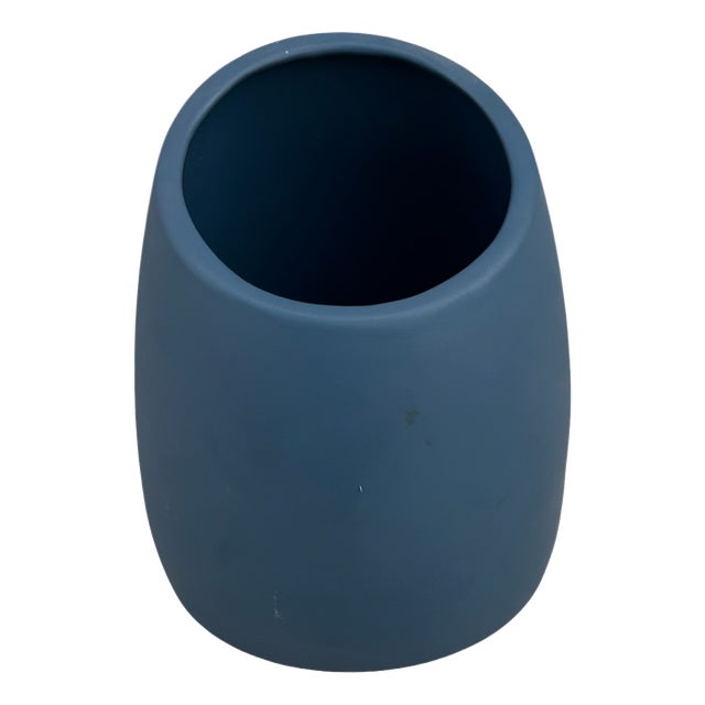 Blue Ceramic Vase, Italy, 1970s For Sale
