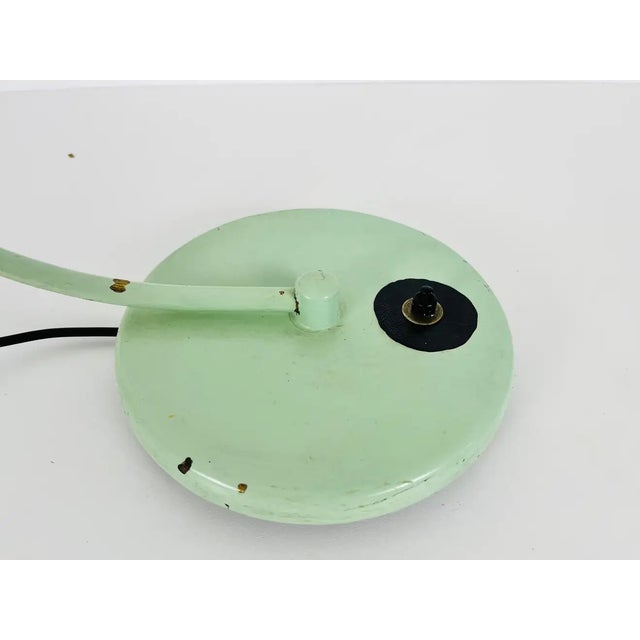 Italian Green Metal Table Lamp, 1960s, Italy For Sale - Image 11 of 12