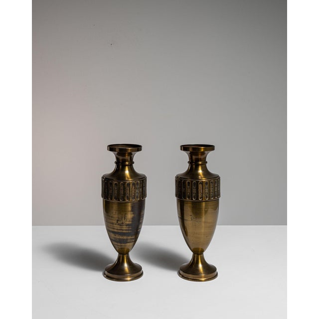 Early 20th Century Early 20th Century France Brass Vase For Sale - Image 5 of 15
