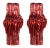 1990s Italian Tall Vase Featuring a Contemporary Design and a Crimson Red Finish. - a Pair For Sale
