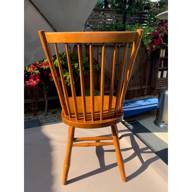 1960s Vintage Original Leopold Stickley Cherry Wood Windsor Chair