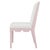 Contemporary Matthew Izzo Home Lanister Pink Matte Lacquer Dining Chair With Performance Linen Upholstery For Sale - Image 3 of 6