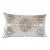 Vintage Taupe and Ivory Cut Velvet Pillow With Metallic Beads For Sale