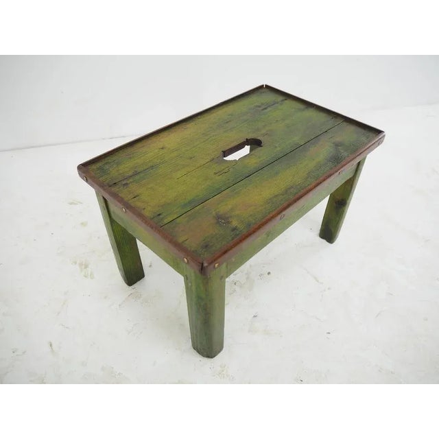 Vintage Industrial Allwood Footstool, 1950s For Sale - Image 4 of 9