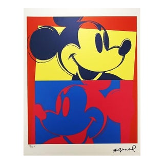 1980s After Andy Warhol, Mickey Mouse, Limited Series Lithograph For Sale
