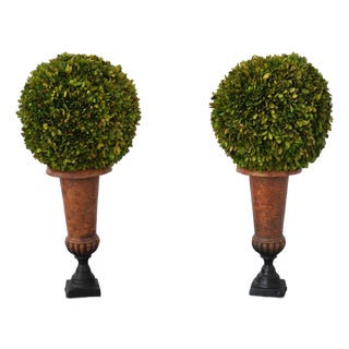 Pair of Wildwood Accents Topiary Urns For Sale