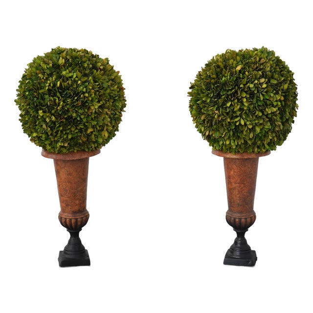Pair of Wildwood Accents Topiary Urns For Sale
