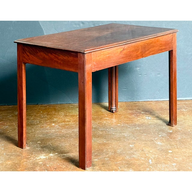 English Writing Table or Desk of Mahogany With Slide From the Georgian Period For Sale - Image 10 of 11