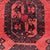 Black Vintage Red Afghan Bokhara Tribal Hand-Knotted Wool Rug - 4' X 6'5" For Sale - Image 8 of 9