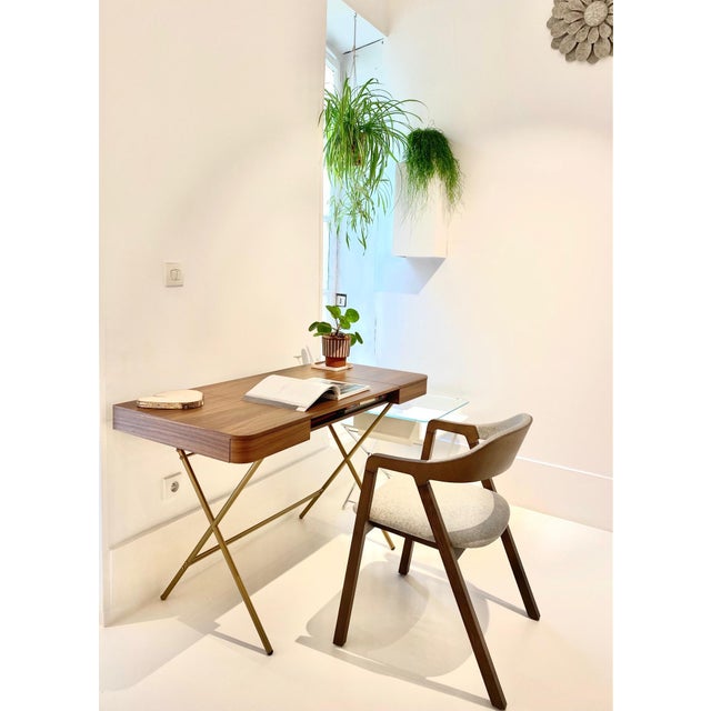 Cosimo Desk with Walnut Veneer Top by Marco Zanuso Jr. for Adentro, 2017 For Sale - Image 11 of 16