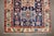 An early 20th Century Persian Heriz Serapi small square rug in predominantly navy Details rug no. j4434 size 3' 2" x 4' 2"...