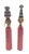 Offered is a pair of North African carved and painted wood spindle doll figurines. They are likely from Egypt, Tunisia, or...