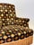 Pair of French Art Deco His & Hers Armchairs in Geometric Velvet, Circa 1930s For Sale - Image 4 of 17