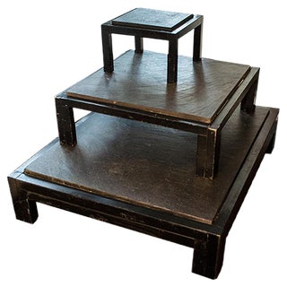 Italian Iron & Slate Coffee Tables from Urano Palma, 1970s, Set of 3 For Sale