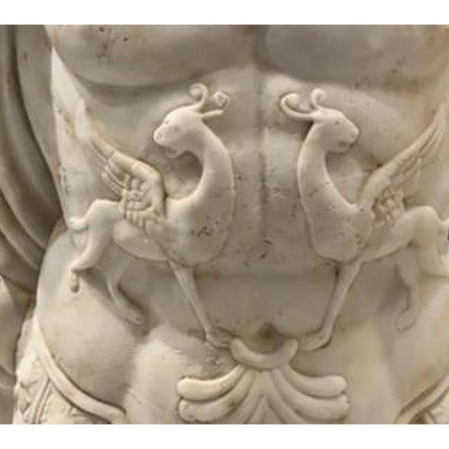2000 - 2009 Italian School, Male Bust, 19th Century, Marble For Sale - Image 5 of 6