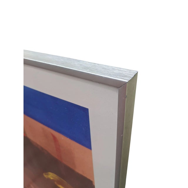 Vintage 1980s Helen Frankenthaler "Rio Grande" Exhibition Poster Framed For Sale - Image 12 of 13