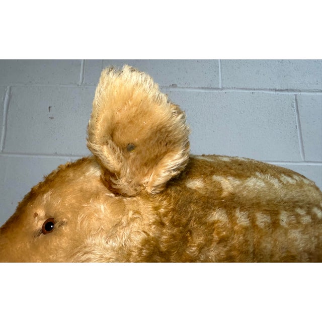 Textile Large Vintage Handmade German Steiff Mohair Dalle Boar Pig Stuffed Animal 23 In. For Sale - Image 7 of 16