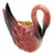 Mid 20th Century California Pottery Ceramic Tropical Pink Flamingo Planter For Sale