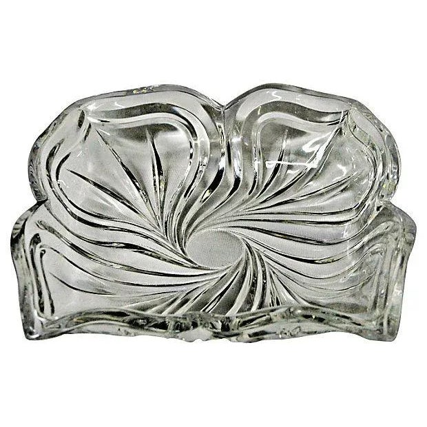 Clear Cut Crystal Catchall For Sale