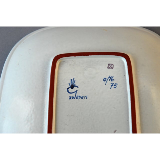 Brown Hand Painted Bowl by Stig Lindberg for Gustavsberg, Sweden, 1950s For Sale - Image 8 of 10