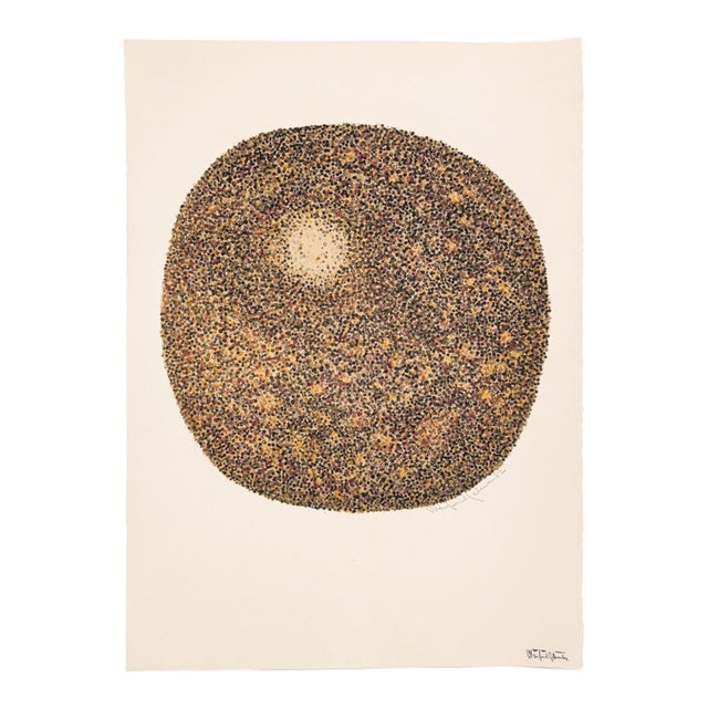 Manfred Schwartz Tondo Etretat Lithograph For Sale