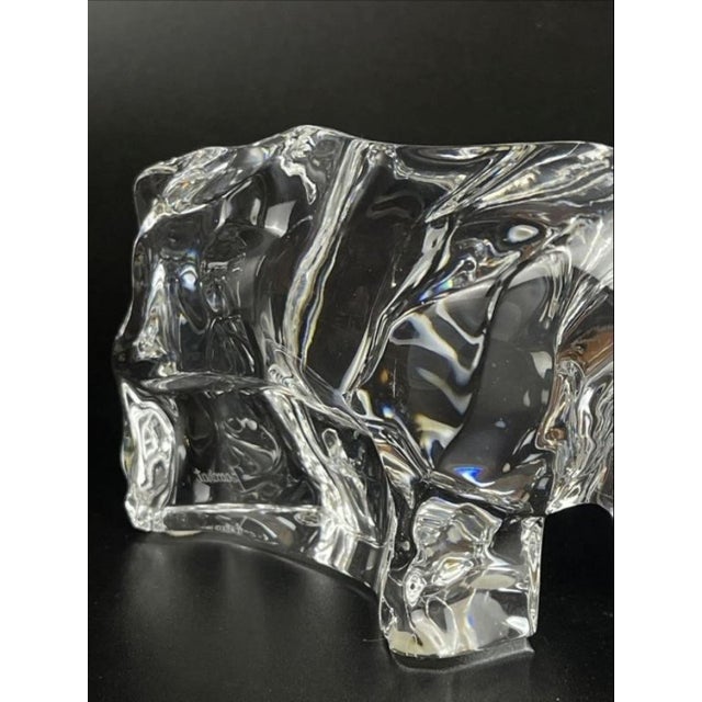 Baccarat Baccarat Crystal "Wall Street Bull" Figurine For Sale - Image 4 of 6