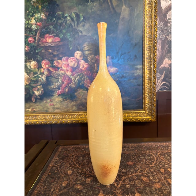 Suzanne Ramie Suzanne Ramié (1907–1974) for Madoura Pottery – Large Stoneware "Bouteille" Vase, 20" H [Jg] For Sale - Image 4 of 5