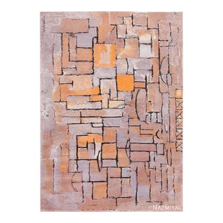 Nazmiyal Collection Scandinavian Rug After Piet Mondrian For Sale