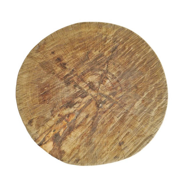 2020s Contemporary Rustic Naga Three Leg Wood Table For Sale - Image 5 of 7