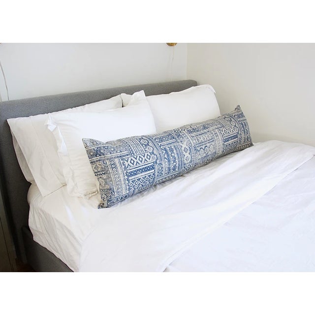 Blue & OffWhite SouthwesternLong Lumbar Pillow 14x50 Chairish