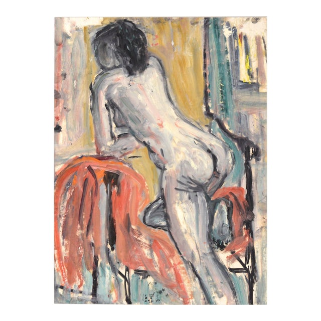 Bay Area Abstract Expressionist Leaning Nude by Honora Berg For Sale