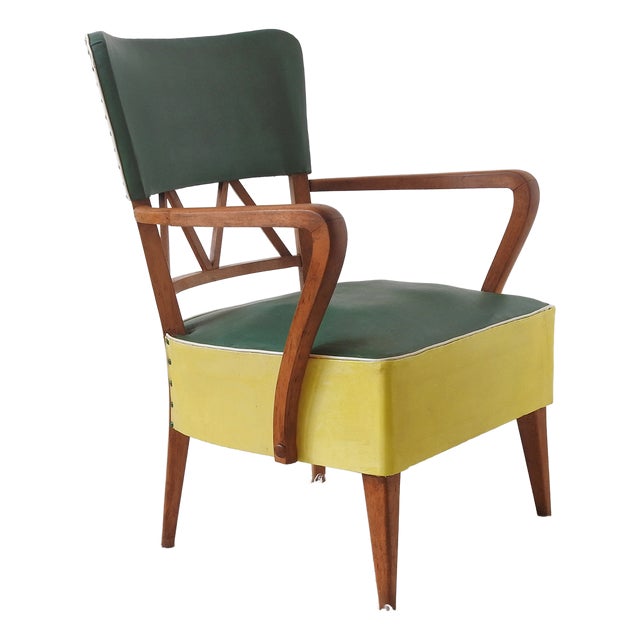 Rockabilly Beech Armchair, 1950s For Sale