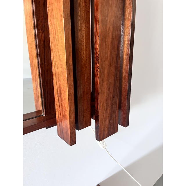 Mid-Century Modern Vintage Norwegian Mirror with Cabinet, 1970s For Sale - Image 3 of 11
