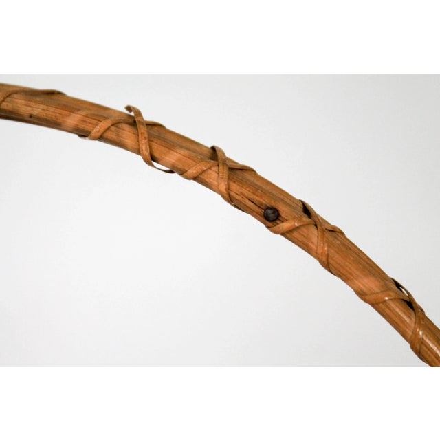 Tan Vintage Italian Pencil Reed Basket For Sale - Image 8 of 10