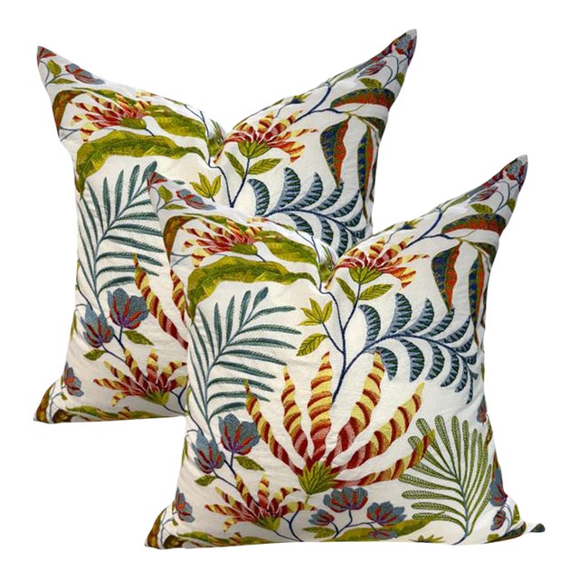 Pair of 24'' Ann Gish Cloud Cover Pillows For Sale